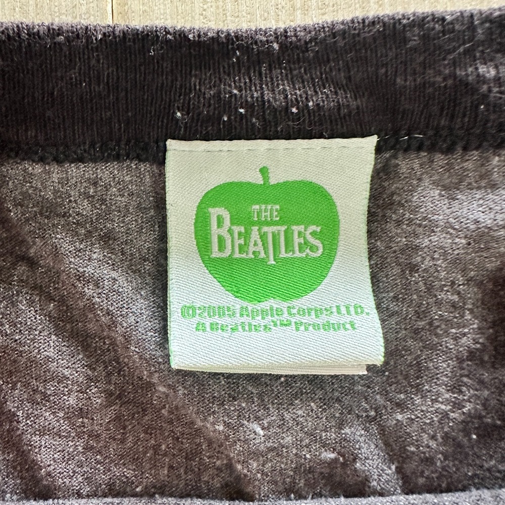 Vintage The‎ Beatles Ringer T-Shirt Mens XL Gray Crew Neck Short Sleeve Pullover - Picture 3 of 5